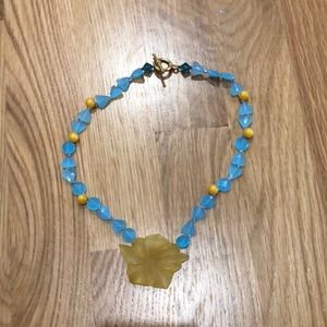 Handmade Beaded Sea-glass Necklace